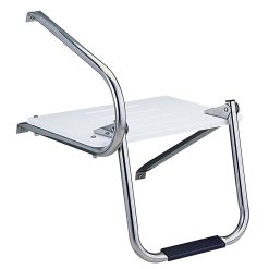 Pactrade Marine Boat Universal Fiberglass Swim Platform Under Mount Fold Down Ladder 1 Step Inboard One Rail