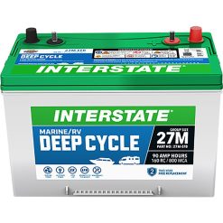 Alternative view of Interstate Marine/RV Deep Cycle Battery 27M-EFB