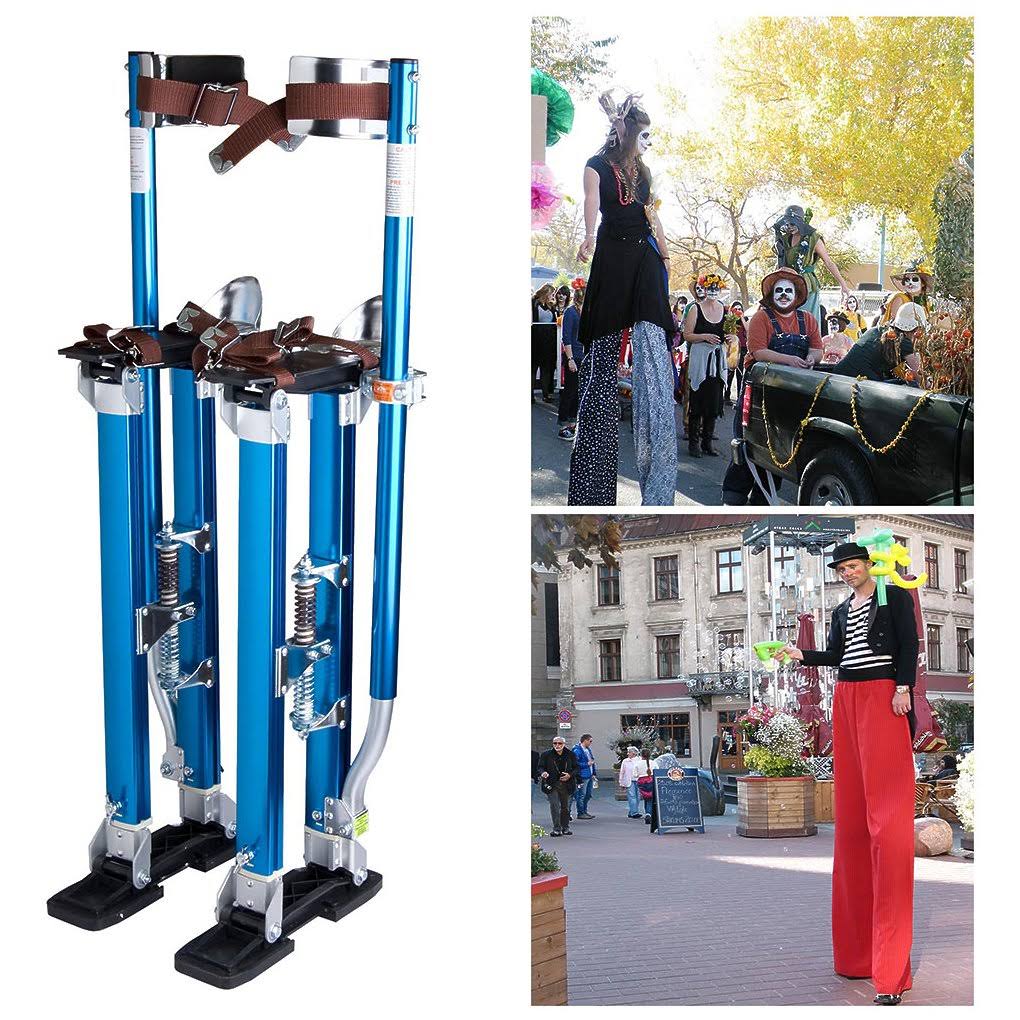 Drywall Stilts 24×22-40×22 Aluminum Tool Stilt for Painting Painter Taping Blue - Image 3