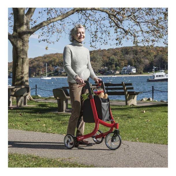 Drive Medical Nitro Euro Style 3-Wheel Rollator Rolling Walker - Image 7