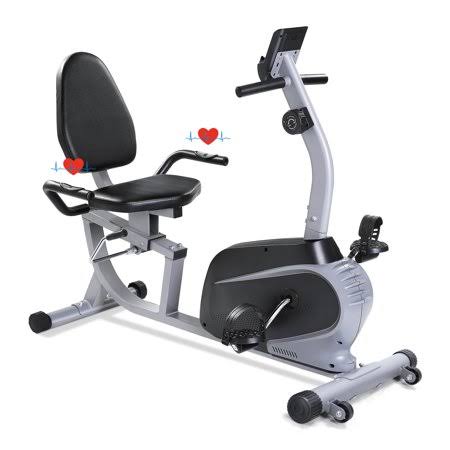 Maxkare Recumbent Exercise Bike Indoor Cycling Stationary Bike with Adjustable Seat and Resistance, Pulse Monitor and Phone Hold