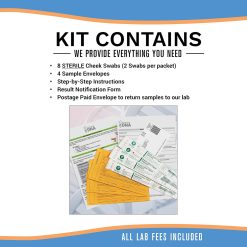 Alternative view of My Forever DNA – Sibling DNA Test KIT Includes All Lab Fees & Shipping to Lab 46 (Genetic) DNA Marker Test Accurate & Confidential