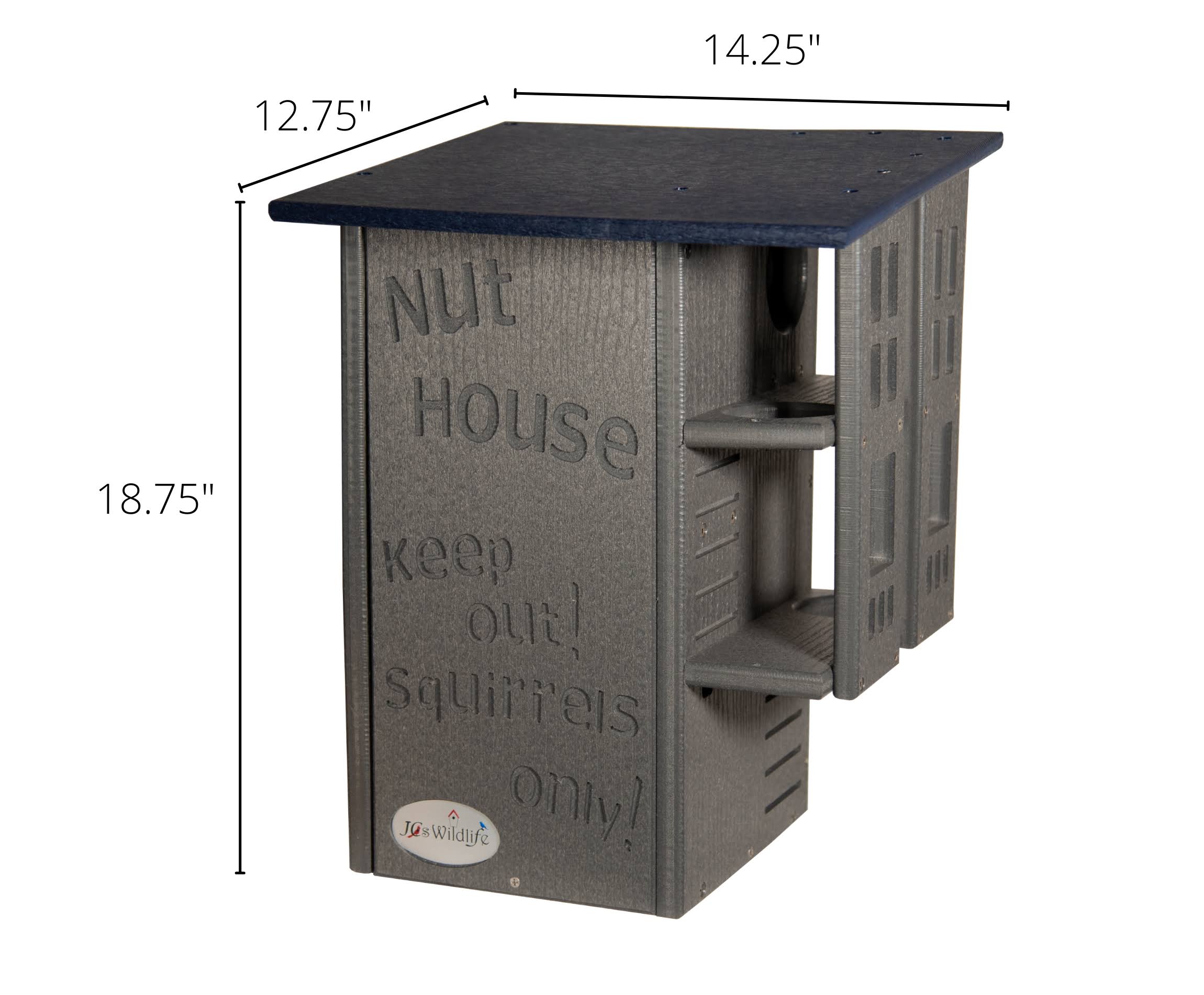 JCS wildlife Ultimate Squirrel House Nesting Box (Blue/Gray) - Image 5
