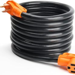 OPL5 50 Amp 25 Feet RV Power Extension Cord, Heavy Duty 14-50P to 14-50R Plug Receptacle Connector with Grip Handle 6AWG3C+8AWG1C, ETL Listed for RV Camper (50Amp to 50Amp 25FT)