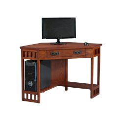 Leick Furniture Mission Corner Computer/Writing Desk, Oak