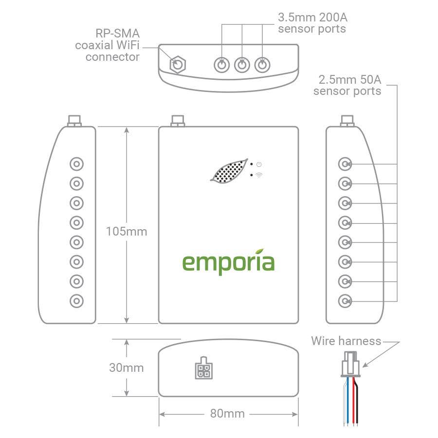 Emporia Gen 2 Vue Home Energy Monitor with 8 Sensors - Image 9