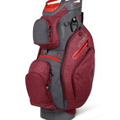 Sun Mountain 2019 C-130 5-Way Cart Bag, Red/Grey