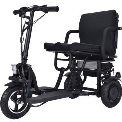 MotoTec Folding Mobility Electric Trike 48V 700W Dual Motor Lithium