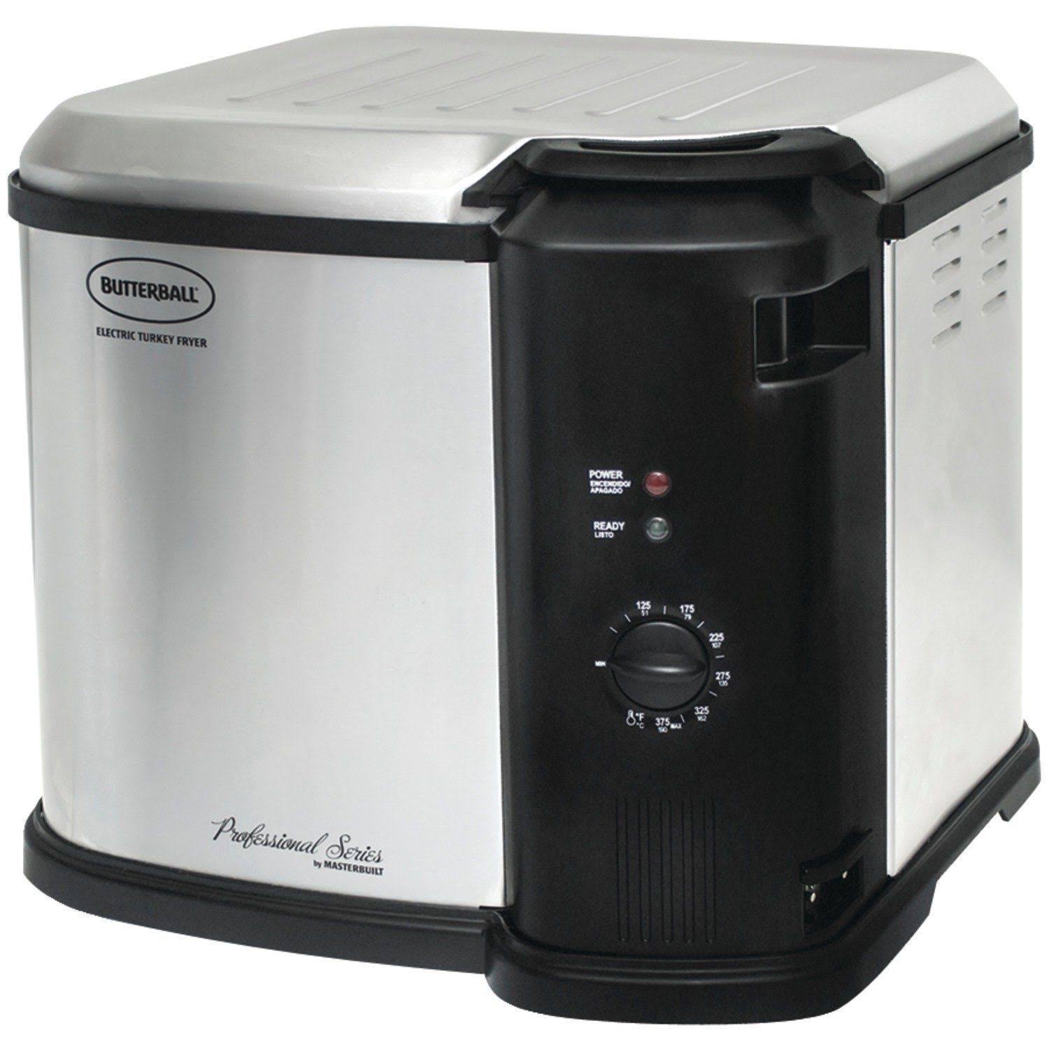 Masterbuilt Butterball Indoor Electric Turkey Fryer – 1650 W – Silver