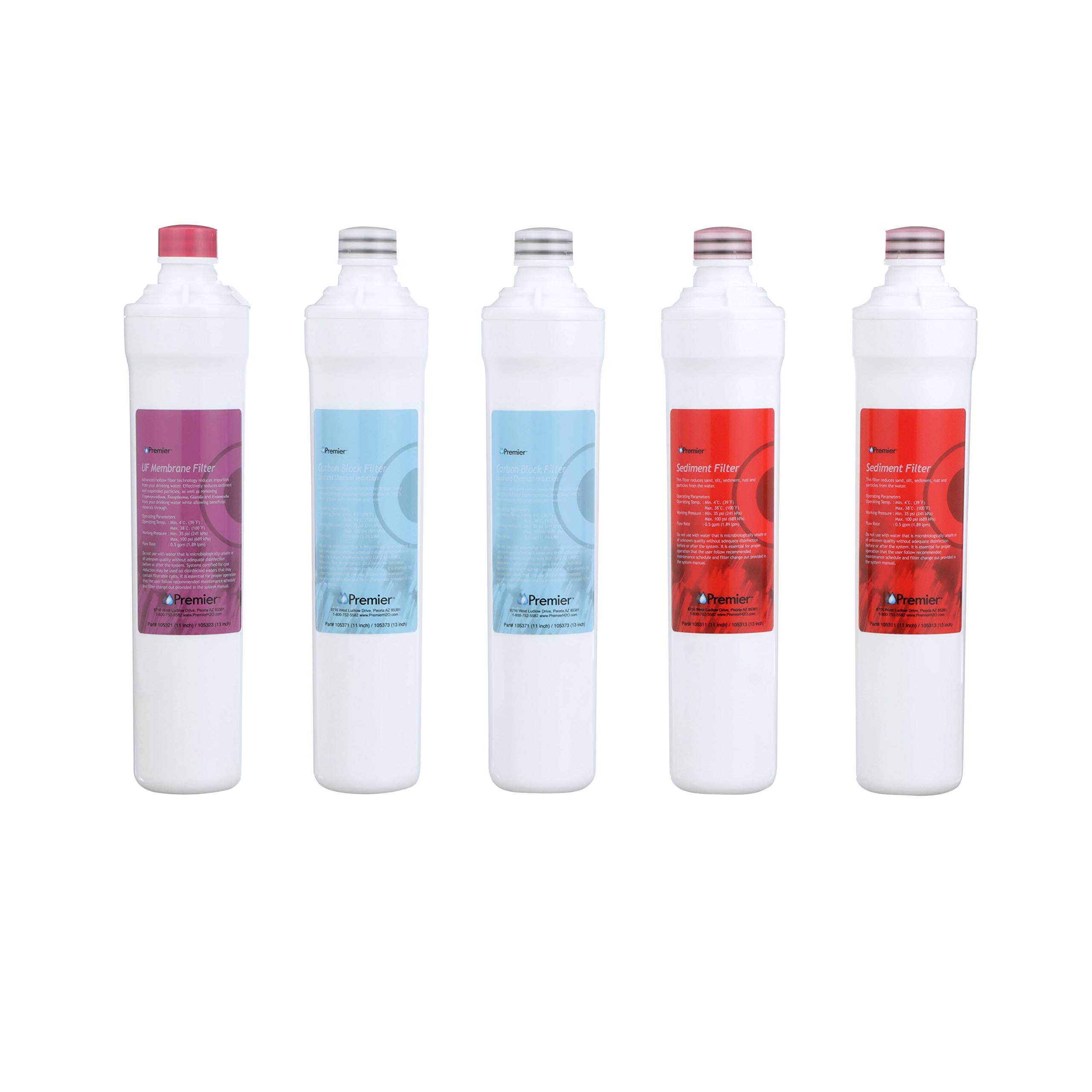 Watts Premier 560039 UF-3 Ultra Filtration 5-Filter Annual Pack