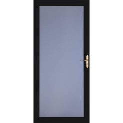 Larson Signature Classic 32-in x 81-in Black Full-view Aluminum Storm Door | 1490405107