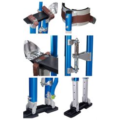 Alternative view of Drywall Stilts 24×22-40×22 Aluminum Tool Stilt for Painting Painter Taping Blue